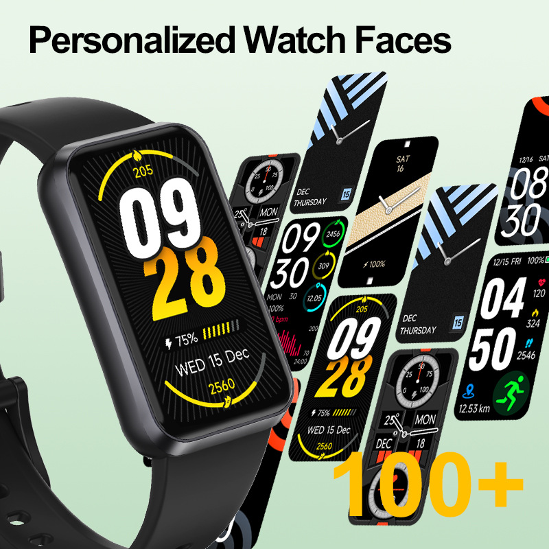 T54-B smart watch 1.47 heart rate blood oxygen blood pressure sleep monitoring message reminder sports bracelet - Image 2