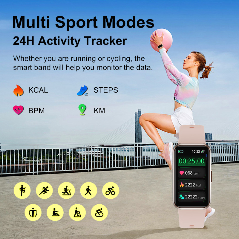 T54-B smart watch 1.47 heart rate blood oxygen blood pressure sleep monitoring message reminder sports bracelet - Image 3