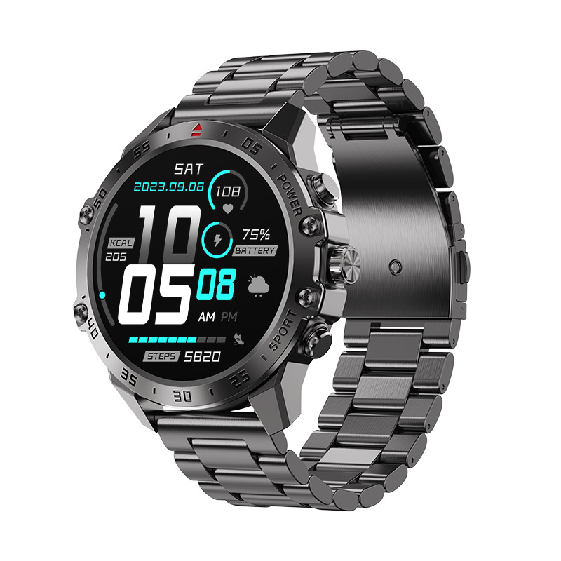 T57 Bluetooth Call Watch AMOLED Heart Rate Blood Oxygen Blood Pressure Monitoring Three-Proof Smart Health Monitoring - Image 4