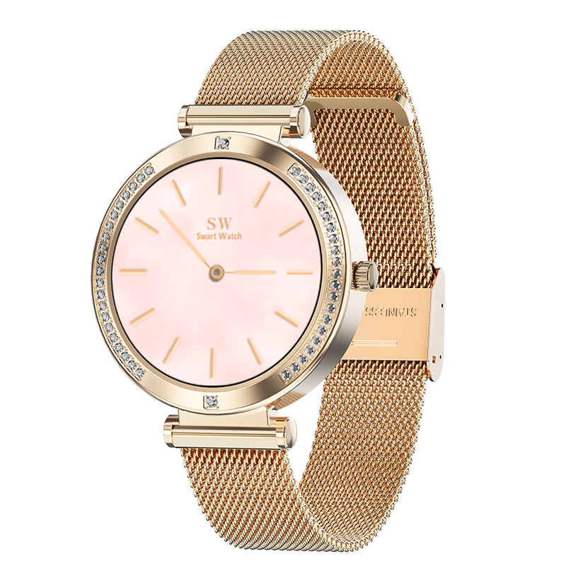 Bluetooth Women's Watch T64 Heart Rate Blood Oxygen Monitor 100+ Customized Watch Face Smart Watch - Image 2