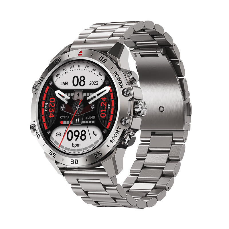 T57 Bluetooth Call Watch AMOLED Heart Rate Blood Oxygen Blood Pressure Monitoring Three-Proof Smart Health Monitoring - Image 5