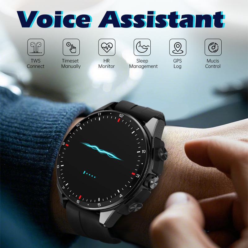 2025 TWS earphone watch T23 two-in-one Bluetooth call Moxin ATS3085S smart watch - Image 2