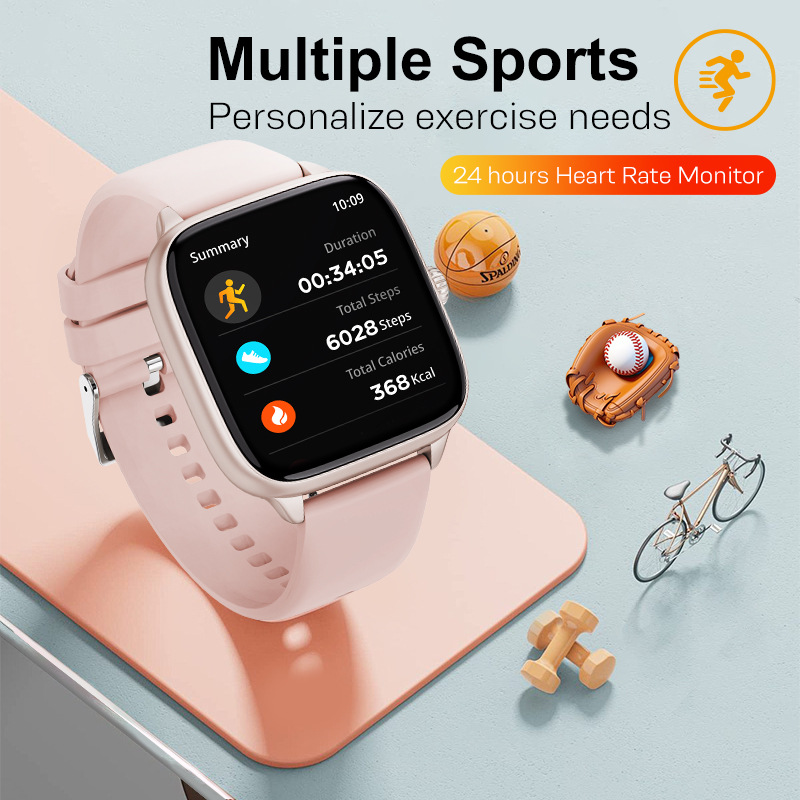 Smart Watch T70 Voice Call Heart Rate Blood Pressure Women's Health Bluetooth Sports Watch - Image 3
