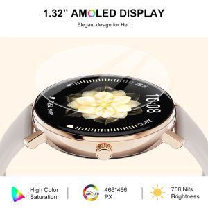 T39 Bluetooth call 1.32 inch AMOLED heart rate blood oxygen blood pressure sleep detection smart watch