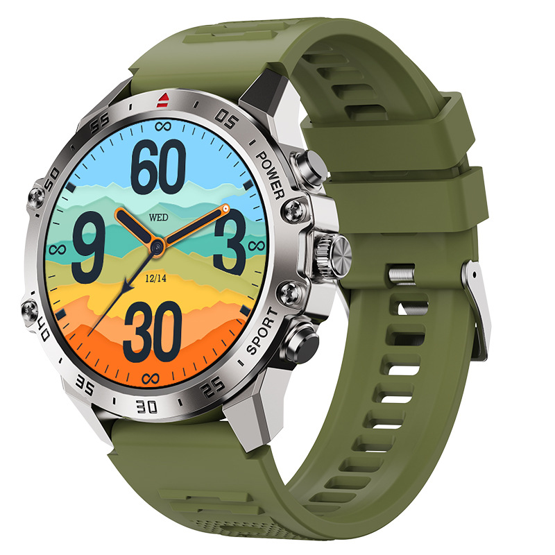 T57 Bluetooth Call Watch AMOLED Heart Rate Blood Oxygen Blood Pressure Monitoring Three-Proof Smart Health Monitoring - Image 7