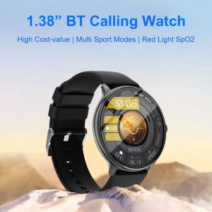 T56 Bluetooth Watch Red Light Blood Oxygen Blood Pressure Heart Rate Smart Watch