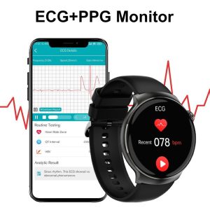 Smart Watch T40 Bluetooth Phone ECG Heart Rate Blood Pressure ECG HRV REM Sleep Monitoring Sports Watch
